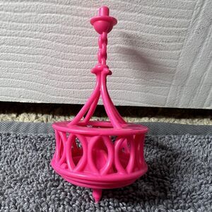 Barbie Dreamhouse 2015 Replacement Part Pink Chandelier Light Fixture